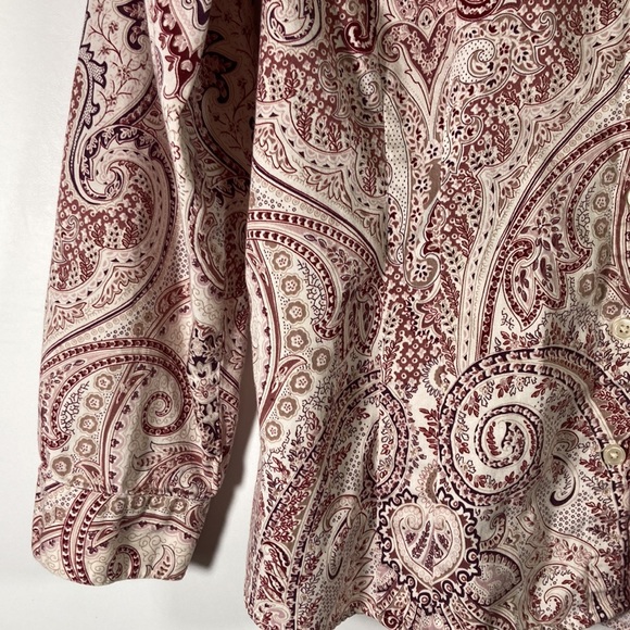 Van Heusen Long Sleeve Button Front Top Size XL - Picture 3 of 8